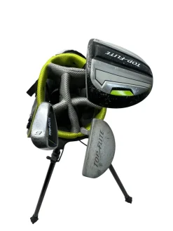 Used Top Flite JR GOLF SET Jr Package Set RH Grey And Lime 4 Piece