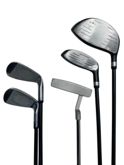 Used Top Flite JR LH GOLF SET Jr Package Set LH Grey And Lime 6 Piece