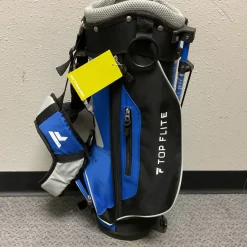 Used Top Flite Jr Stand Bag Royal Blue And Chrome