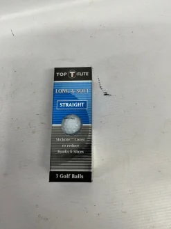 Used Top Flite LONG AND SOFT GOLF BALLS 3 Ball - Golf Ball Sleeve