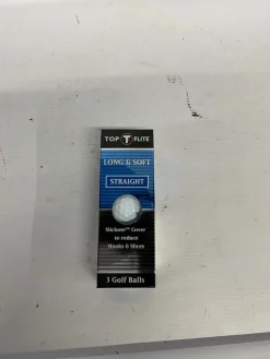 Used Top Flite LONG AND SOFT GOLF BALLS 3 Ball - Golf Ball Sleeve