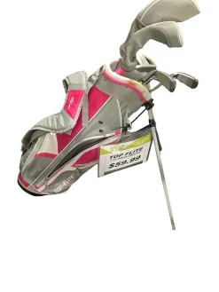 Used Top Flite 7 PC JUNIOR GIRLS SET Jr Club Set RH 7 Piece