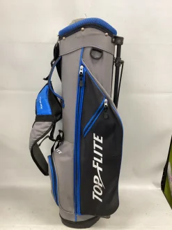 Used Top Flite 5 SLOT STAND BAG Jr Stand Bag Royal Blue And Grey