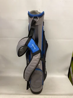 Used Top Flite 5 SLOT STAND BAG Jr Stand Bag Royal Blue And Grey