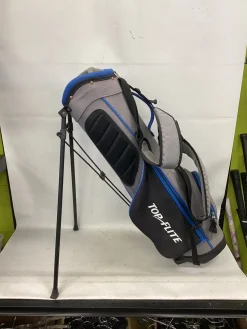 Used Top Flite 5 SLOT STAND BAG Jr Stand Bag Royal Blue And Grey