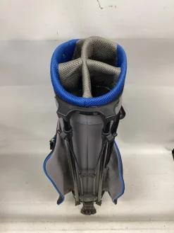 Used Top Flite 5 SLOT STAND BAG Jr Stand Bag Royal Blue And Grey