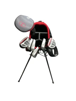Used Top Flite STAINLESS 9PC NO DRIVER Mens Package Set RH Black 9 Piece