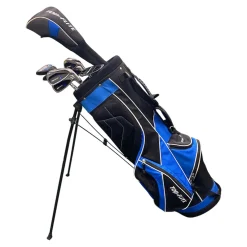 Used Top Flite STAINLESS STEEL SET Mens Package Set RH Royal Blue 9 Piece