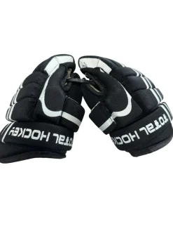 Used TOTAL HOCKEY 8IN Youth Gloves Black 8"