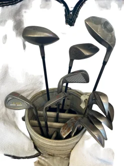 Used TOUR SERIES/ TITAN Mens Package Set RH Grey 14 Piece