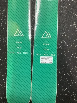 Used Traverse ETHER Skis Only Green 178 cm