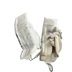Used True EXL CATLALYST Goalie Leg Pads Senior White 35"