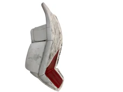 Used True HZRDUS 9X4 Goalie Leg Pads Senior White 33+2”