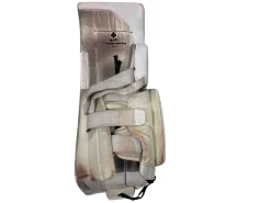 Used True HZRDUS 9X4 Goalie Leg Pads Senior White 33+2”