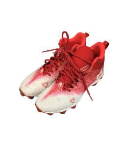 Used Under Armour Adult FB Cleats Red Senior 9.5