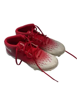 Used Under Armour Adult FB Cleats Red Senior 6.5