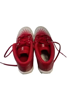 Used Under Armour Adult FB Cleats Red Senior 6.5
