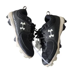 Used Under Armour BASEBALL CLEATS SZ 7.5 BB/SB Cleats Black Senior 7.5