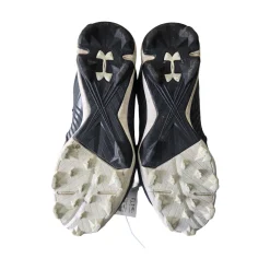 Used Under Armour BASEBALL CLEATS SZ 7.5 BB/SB Cleats Black Senior 7.5