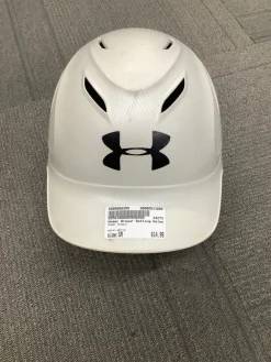 Used Under Armour Batting Helmet No Mask White SM
