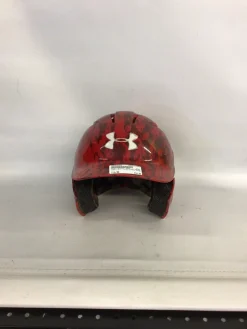 Used Under Armour BATTING HELMET Batting Helmet No Mask Red MD