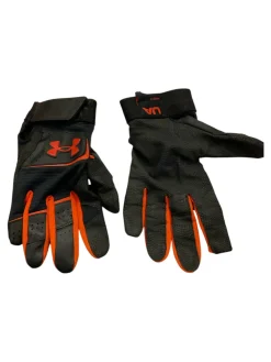 Used Under Armour BB/SB Batting Gloves Black SM