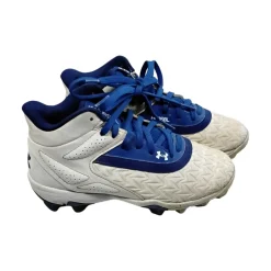 Used Under Armour BB/SB Cleats Royal Blue Junior 01