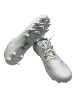 Used Under Armour BLUR SELECT MC Adult FB Cleats White Senior 9