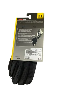 Used Under Armour CLEAN UP BB/SB Batting Gloves Black LG