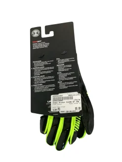 Used Under Armour CLEAN UP BB/SB Batting Gloves Neon Green MD
