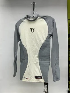 Used Under Armour COMPRESSION HEATGEAR LONGSLEEVE MP2 Other Clothing Grey And White MD