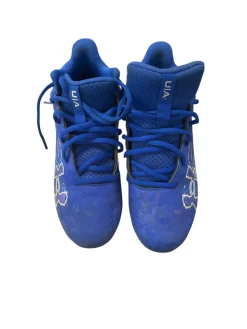 Used Under Armour Jr FB Cleats Royal Blue Junior 05