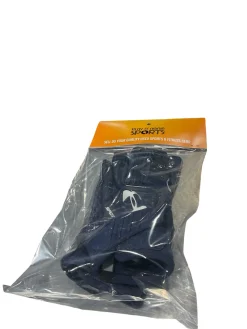 Used Under Armour SPOTLIGHT FOOTBALL GLOVES FB Gloves Navy Blue LG