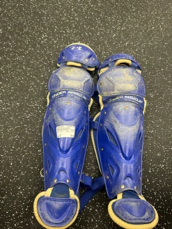 Used Under Armour UALG2 - JRVS Catchers Leg Guards Royal Blue Junior