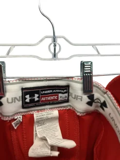 Used Under Armour Youth FB Integrated Pants Red LG