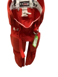 Used Under Armour Youth FB Integrated Pants Red LG