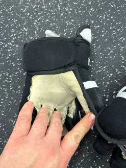 Used USA Hockey ONEGOAL Intermediate Gloves Black 10"