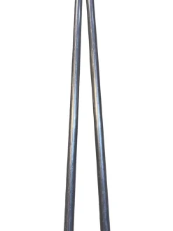 Used USA SILVER WHITE POLES Mens XC Ski Poles White 130 cm / 52 in