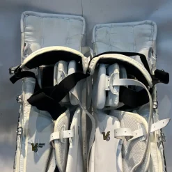 Used Vaughn BLACK/WHITE Goalie Leg Pads Inter White 31 1/2