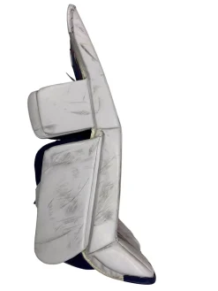 Used Vaughn SLR Goalie Leg Pads Senior White/Red/Blue