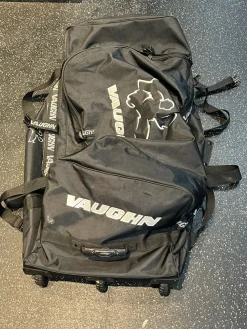 Used Vaughn Sr Wheeled Goalie Bag Black