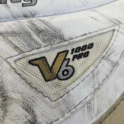 Used Vaughn 1000 VELOCITY 6 BLOCKER Senior Goalie Blocker White