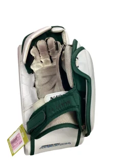 Used Vaughn VELOCITY PRO V9 Senior Goalie Blocker White And Green
