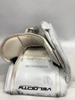 Used Vaughn VELOCITY V10 Senior Goalie Blocker White