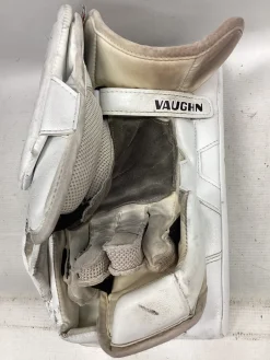 Used Vaughn VELOCITY V10 Senior Goalie Blocker White