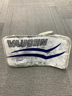 Used Vaughn VELOCITY Youth Goalie Blocker Royal Blue