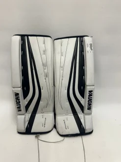 Used Vaughn VENTUS Goalie Leg Pads Youth White 22"