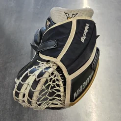 Used Vaughn V5 7800 GOALIE CATCH Senior Goalie Catcher Black And White