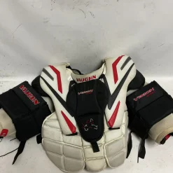 Used Vaughn VISION 9400 Senior Body Armor White/Black/Red SM