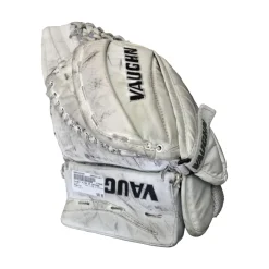 Used Vaughn VLT68 JR CATCHER Junior Goalie Catcher White